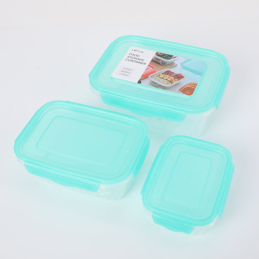 Green Food Storage Container 3-piece Set