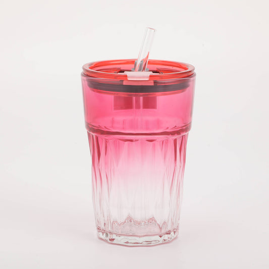 Bear Glass Tumbler - Red