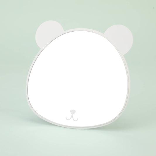 Bear Table Mirror with  Metal Stand
