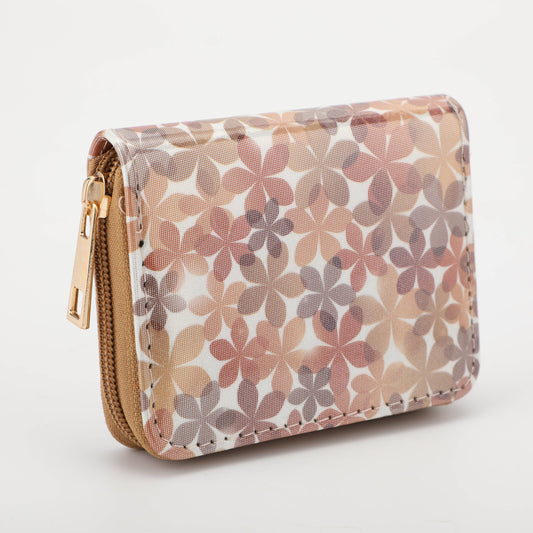Full Printing Flower Women's Wallet - Pink