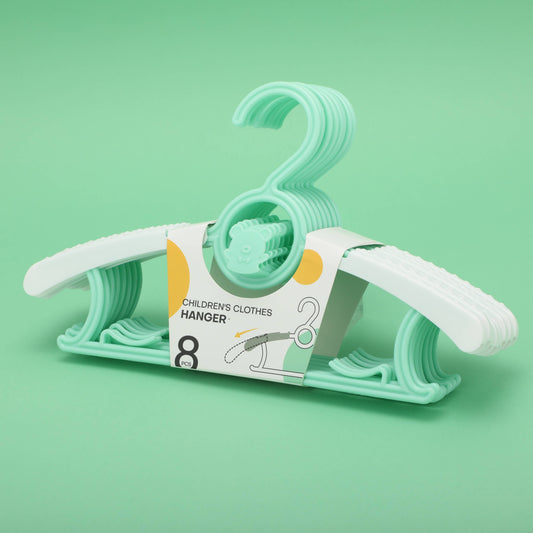 Multifunctional Children's Stretchable Clothes Hanger - Green