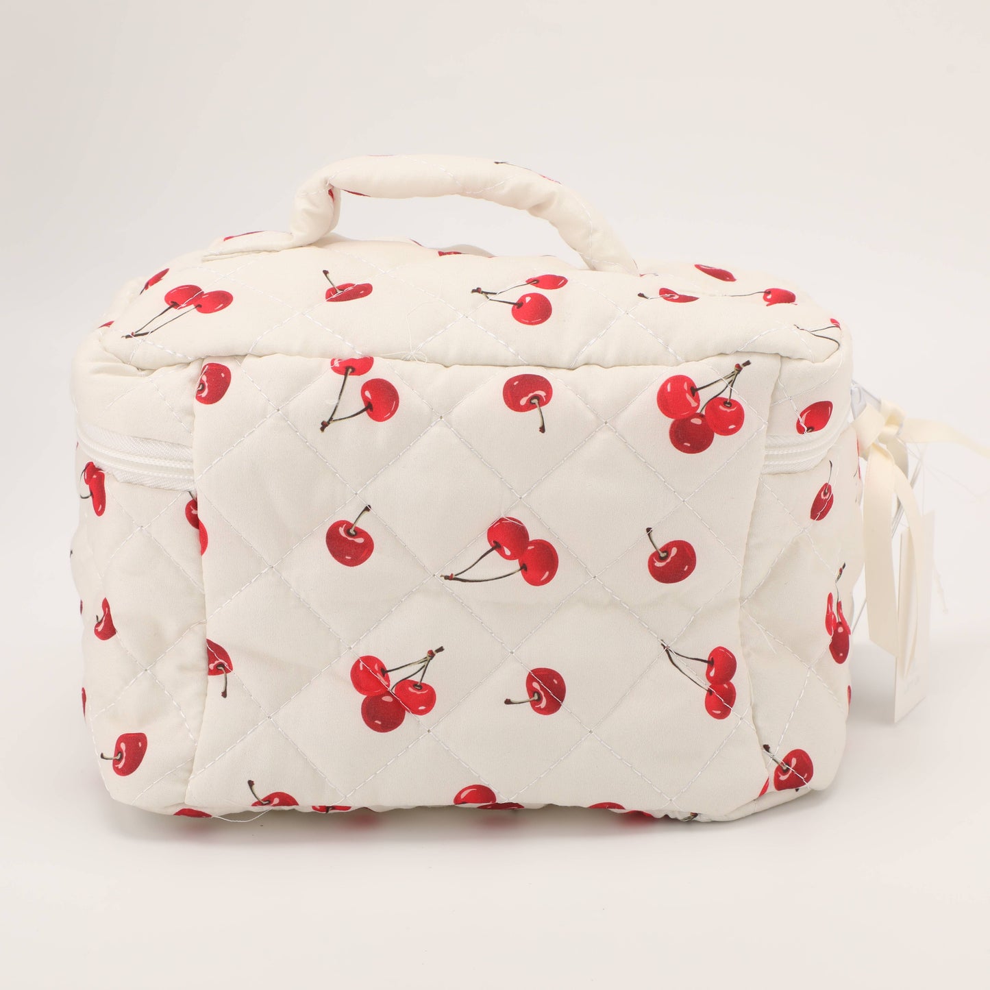 Cherry Flip Top Cosmetic Bag