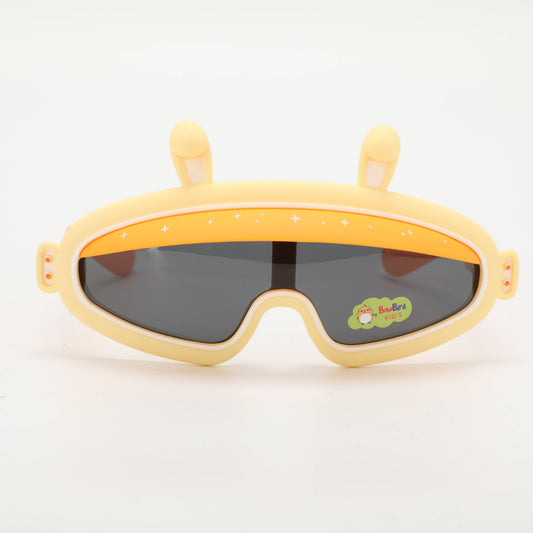 Childrens Rabbit Ears Hat-shaped Sunglasses - Yellow