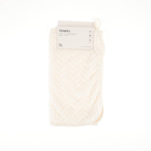 Braid Towel - White