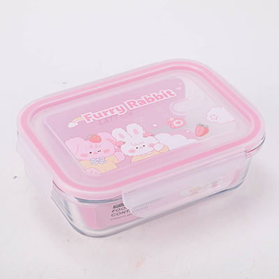 Sweet Rabbit Glass Food Storage Container - 680ml