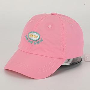 Quick-drying thin children's baseball cap-rose pink