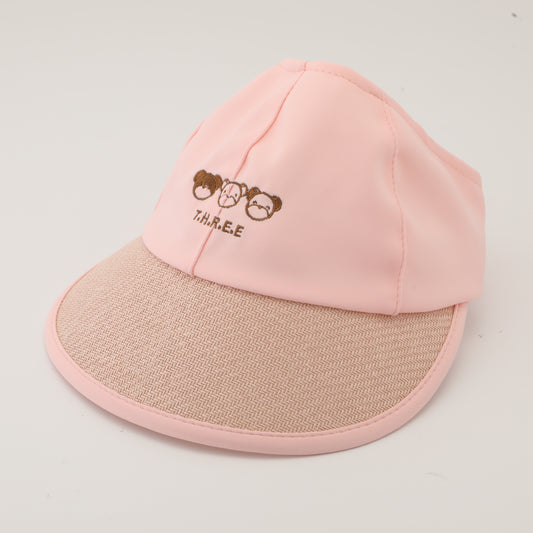 Splicing Straw Hat for Children - Pink
