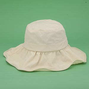 All Match Wide Brim Vinyl Sun Hat - Beige