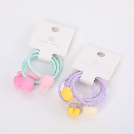 Lovely Rabbit Childrens Hair Tie - 4 Pcs