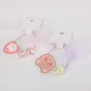 Cartoon Childrens Hair Tie with Mesh