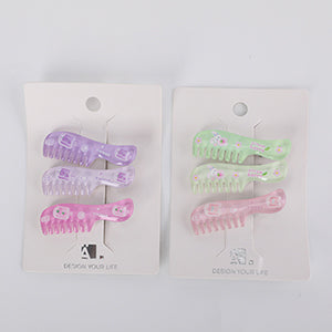 Acrylic Comb-shaped Childrens Hair Clip