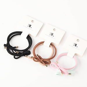 Exquisite Hair Ties with Bowknot - 1 Pair