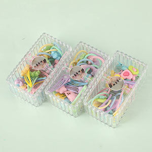 Childrens Hair Accessory with 2-Lattice Box - 20 Pairs