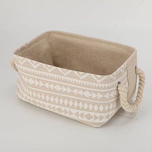 Storage Basket with Cotton Rope Handle - L