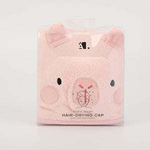 Capybara Hair-Drying Cap - Pink