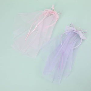 Princess Crown Veil Childrens Headband