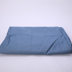 One pair of cotton pillowcases: blue and yellow