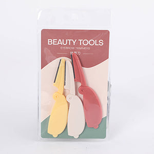 Cute Rabbit Foldable Eyebrow Trimmer Set - 3 Pcs