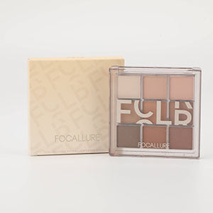 FOCALLURE Soft 9-Colour Eyeshadow Palette - BR03 Chestnut