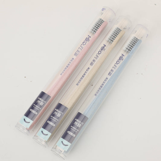 Wheat Straw Spiral Bristle Single Toothbrush