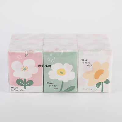 Floral Mini Pocket Tissues - 9 Packs