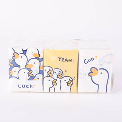 Lucky Duck Mini Pocket Tissues - 9 Packs