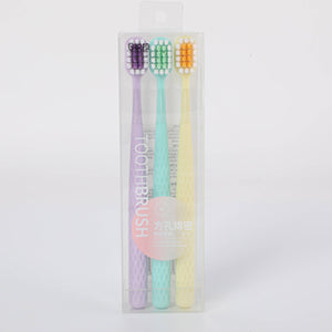 Rectangular Soft Toothbrush - 3 Pcs