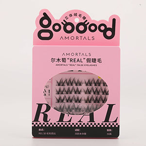 AMORTALS REAL False Eyelashes Set - RO1 3D Soft Barbie - 36 Wisps